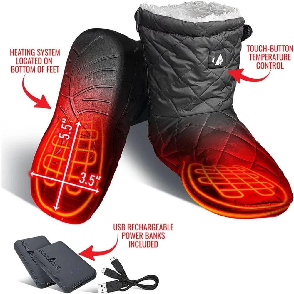 ActionHeat 5V Heated Boots for Indoors and Outdoors – Unisex Large NIB - Picture 3 of 7